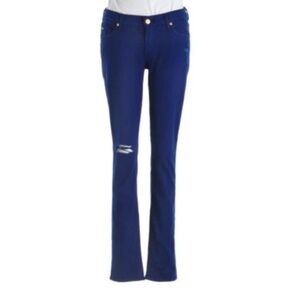 7 for all mankind 	Distressed Jeans  Skinny Jeans 27